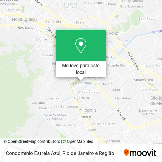 Condomínio Estrela Azul mapa