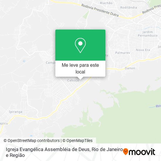 Igreja Evangélica Assembléia de Deus mapa