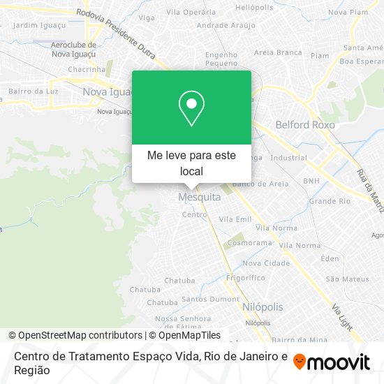 Centro de Tratamento Espaço Vida mapa