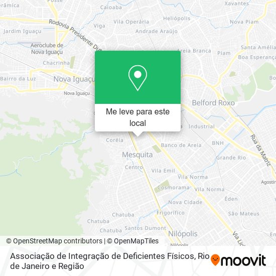 Associação de Integração de Deficientes Físicos mapa