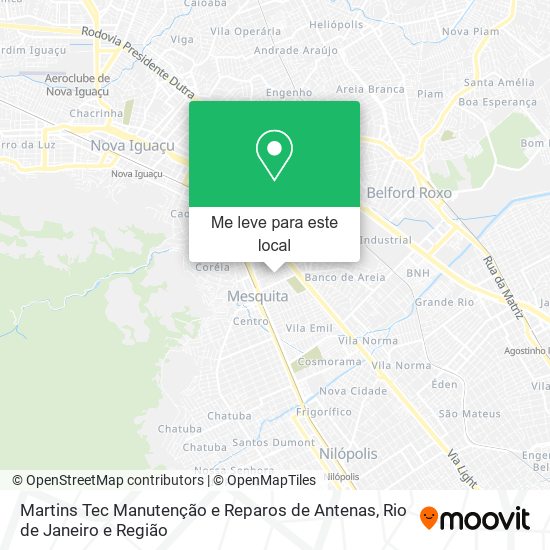 Martins Tec Manutenção e Reparos de Antenas mapa