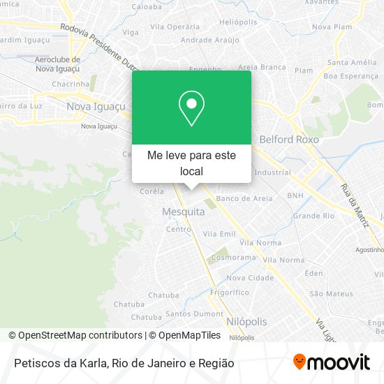 Petiscos da Karla mapa