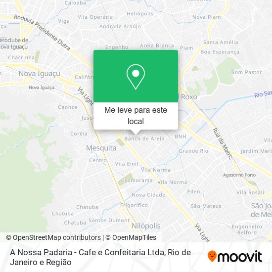 A Nossa Padaria - Cafe e Confeitaria Ltda mapa