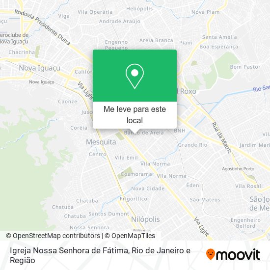 Igreja Nossa Senhora de Fátima mapa