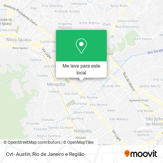 Cvt- Austin mapa