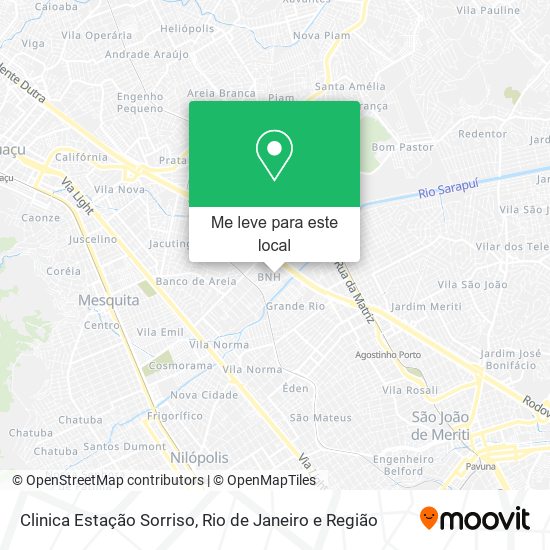 Clinica Estação Sorriso mapa