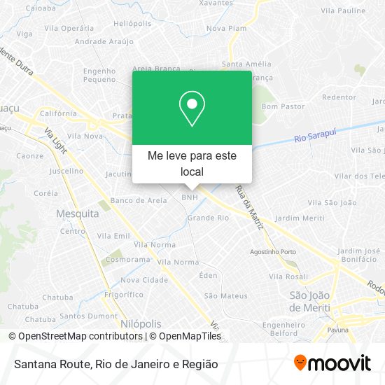 Santana Route mapa