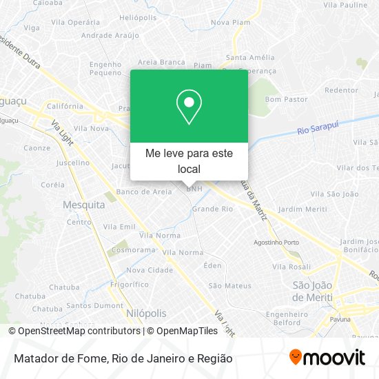 Matador de Fome mapa