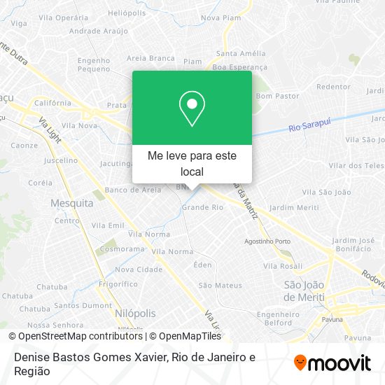 Denise Bastos Gomes Xavier mapa