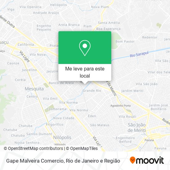 Gape Malveira Comercio mapa