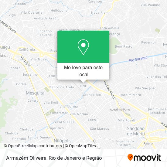 Armazém Oliveira mapa