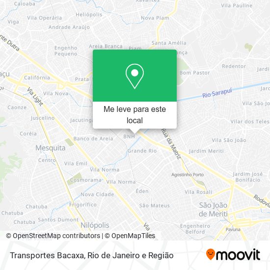 Transportes Bacaxa mapa