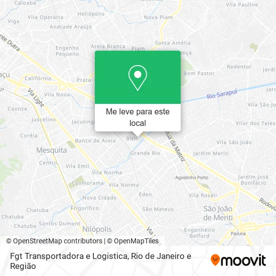 Fgt Transportadora e Logistica mapa