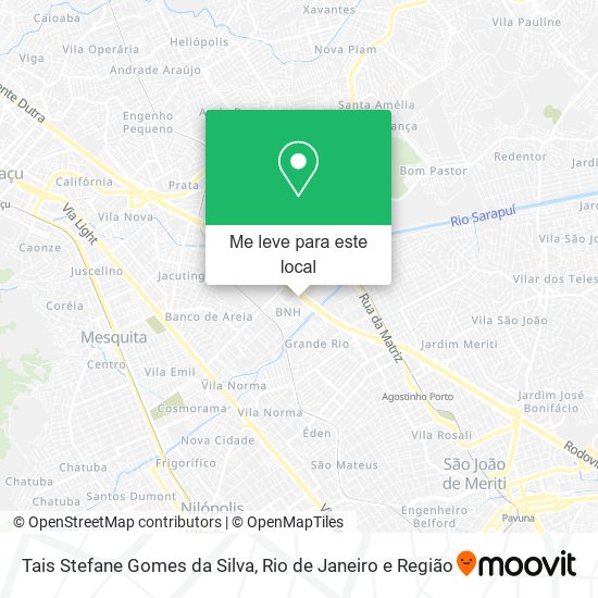 Tais Stefane Gomes da Silva mapa