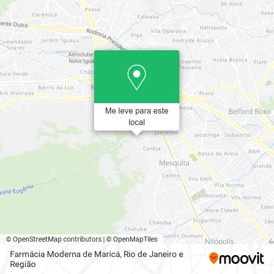 Farmácia Moderna de Maricá mapa