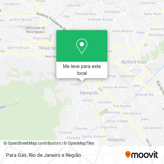 Para Gás mapa