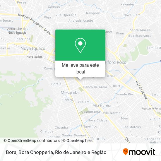 Bora, Bora Chopperia mapa