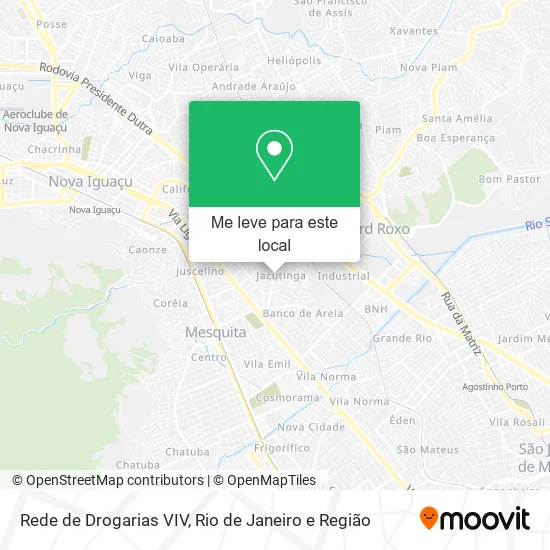 Rede de Drogarias VIV mapa