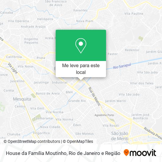 House da Família Moutinho mapa