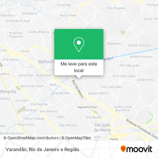 Varandão mapa