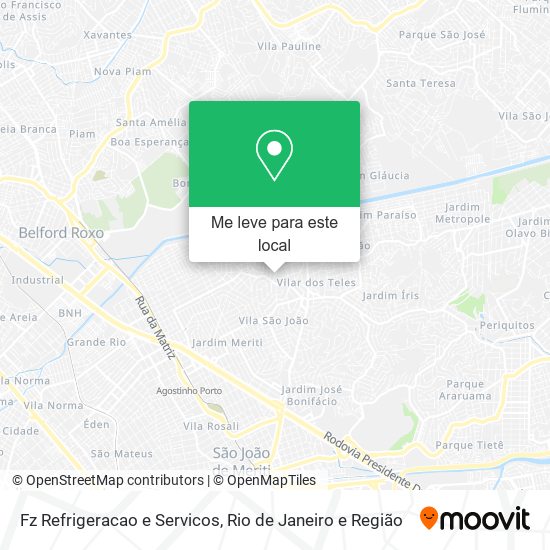 Fz Refrigeracao e Servicos mapa