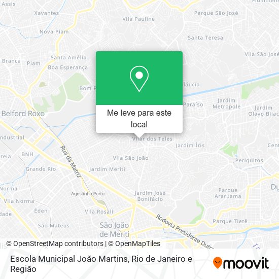 Escola Municipal João Martins mapa