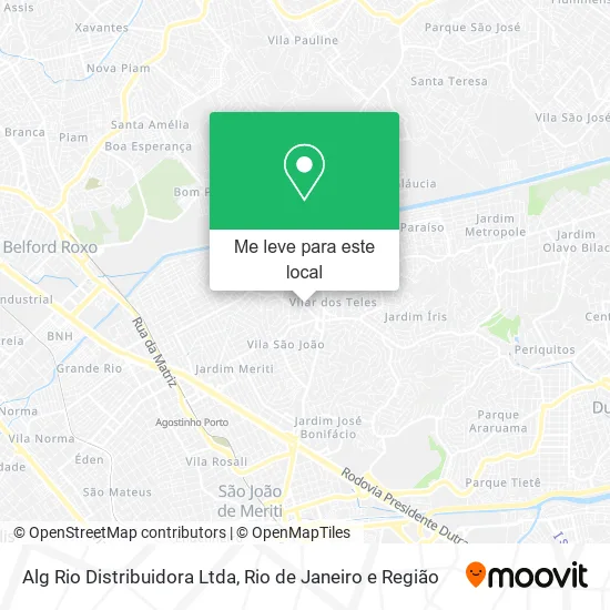 Alg Rio Distribuidora Ltda mapa