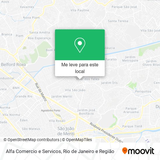 Alfa Comercio e Servicos mapa
