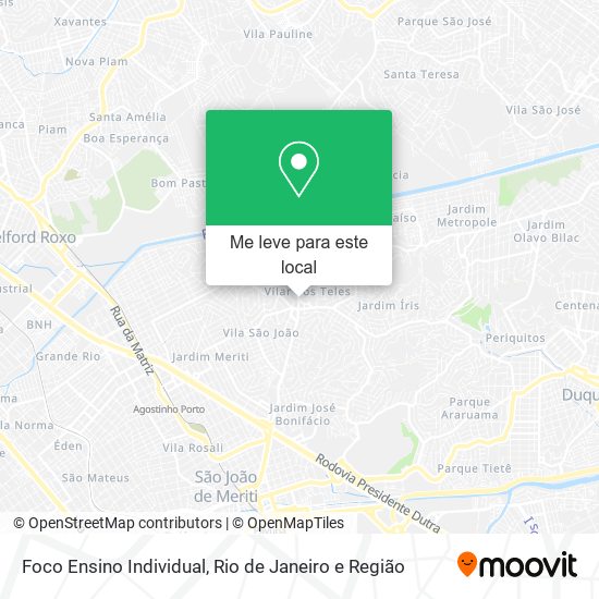 Foco Ensino Individual mapa