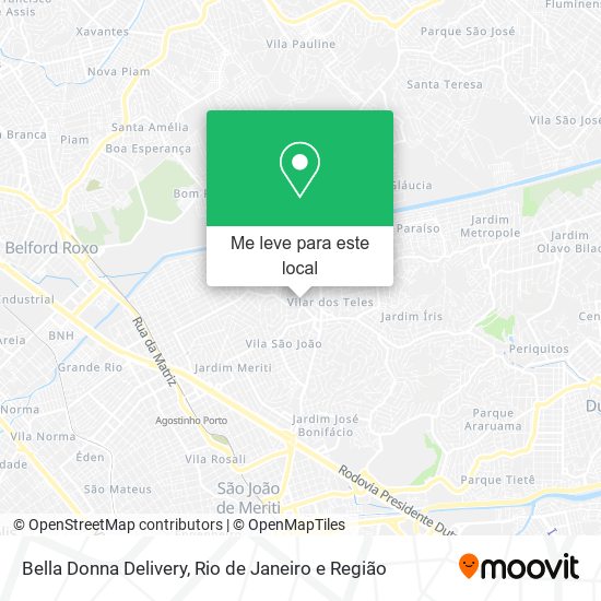 Bella Donna Delivery mapa