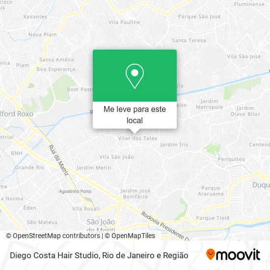 Diego Costa Hair Studio mapa