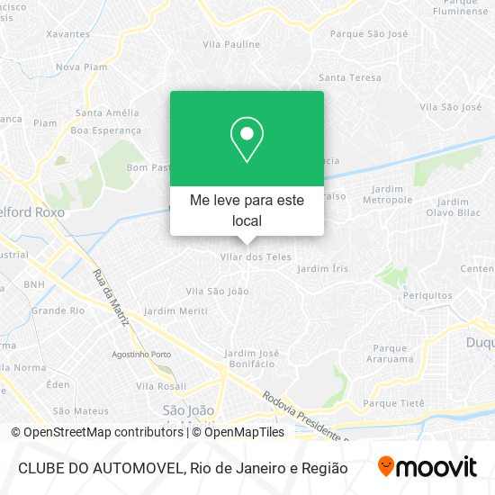 CLUBE DO AUTOMOVEL mapa
