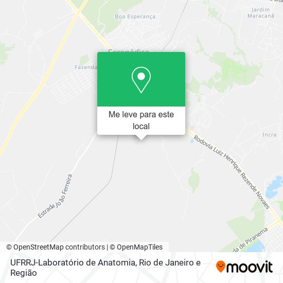 UFRRJ-Laboratório de Anatomia mapa