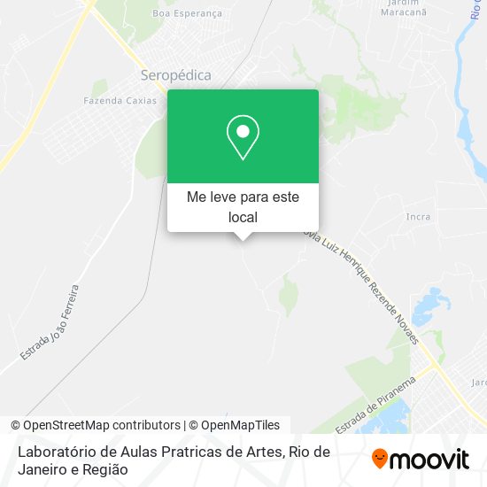 Laboratório de Aulas Pratricas de Artes mapa