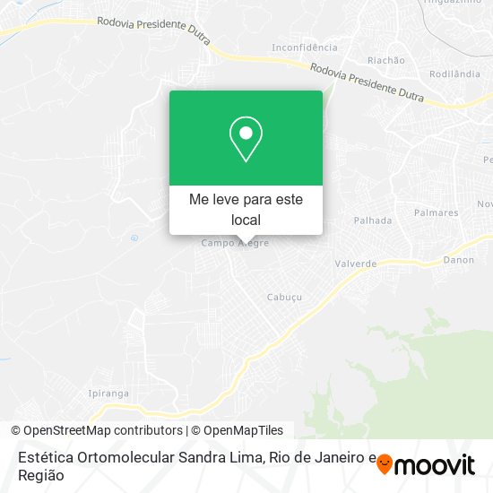 Estética Ortomolecular Sandra Lima mapa