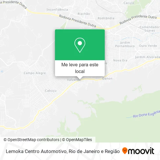 Lemoka Centro Automotivo mapa