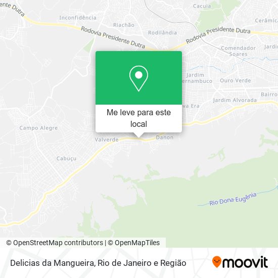 Delicias da Mangueira mapa
