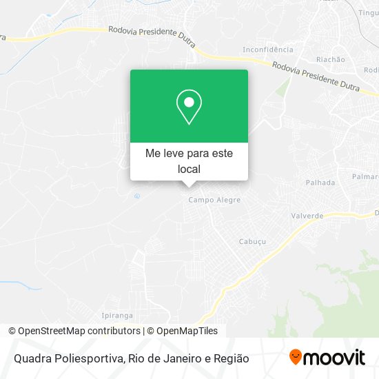 Quadra Poliesportiva mapa