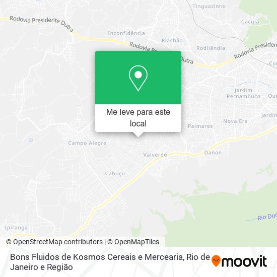 Bons Fluidos de Kosmos Cereais e Mercearia mapa