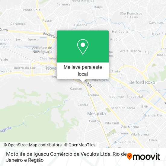 Motolife de Iguacu Comércio de Veculos Ltda mapa