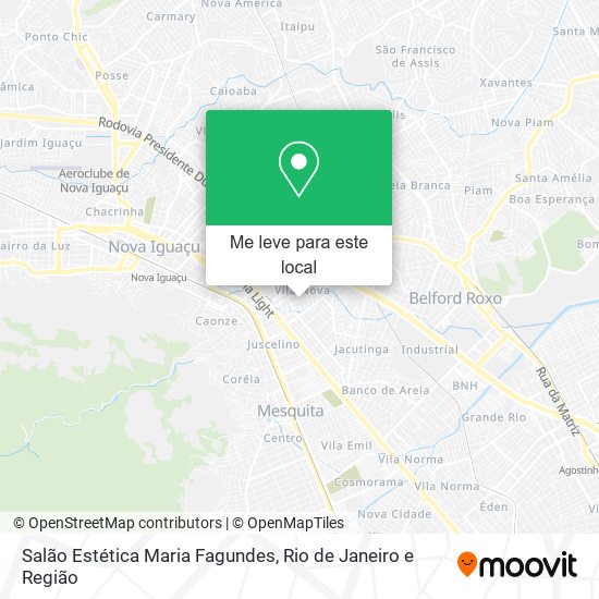 Salão Estética Maria Fagundes mapa