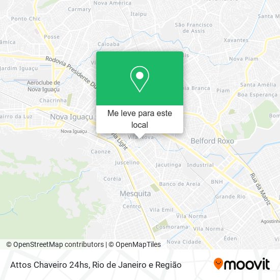 Attos Chaveiro 24hs mapa