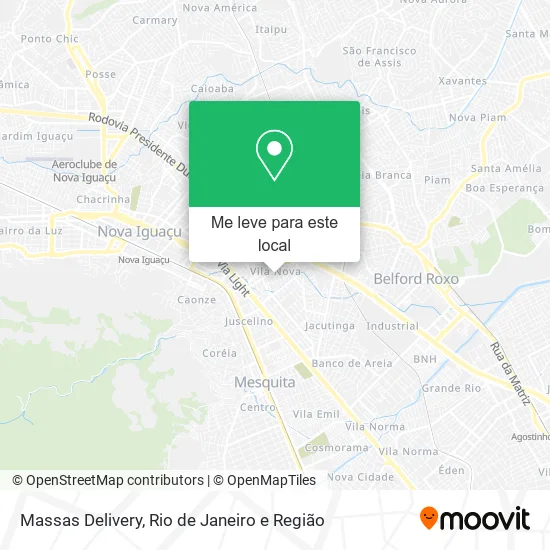 Massas Delivery mapa