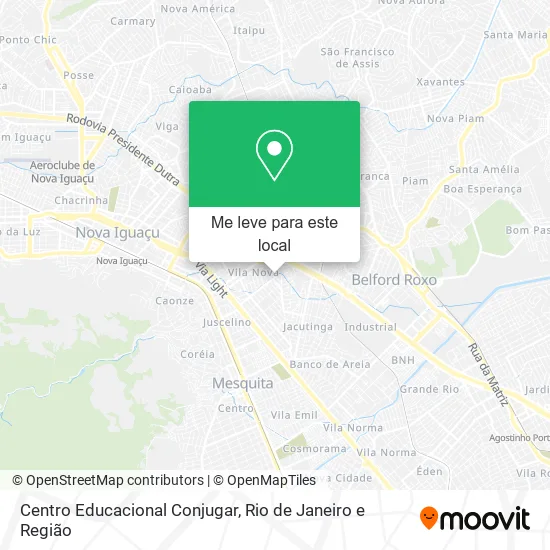 Centro Educacional Conjugar mapa