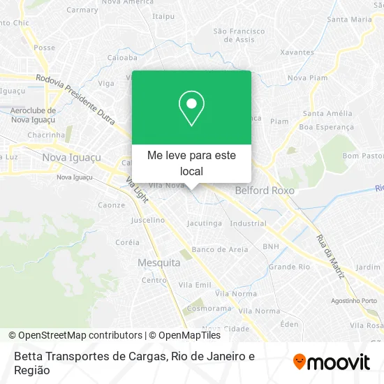 Betta Transportes de Cargas mapa