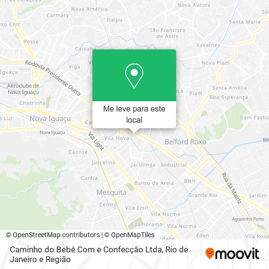 Caminho do Bebê Com e Confecção Ltda mapa