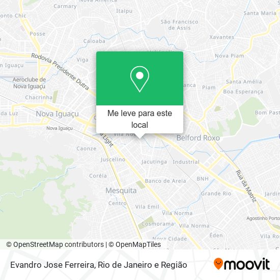 Evandro Jose Ferreira mapa