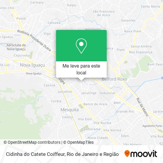 Cidinha do Catete Coiffeur mapa