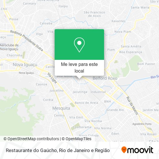 Restaurante do Gaúcho mapa