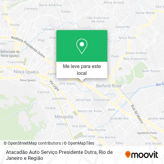 Atacadão Auto Serviço Presidente Dutra mapa